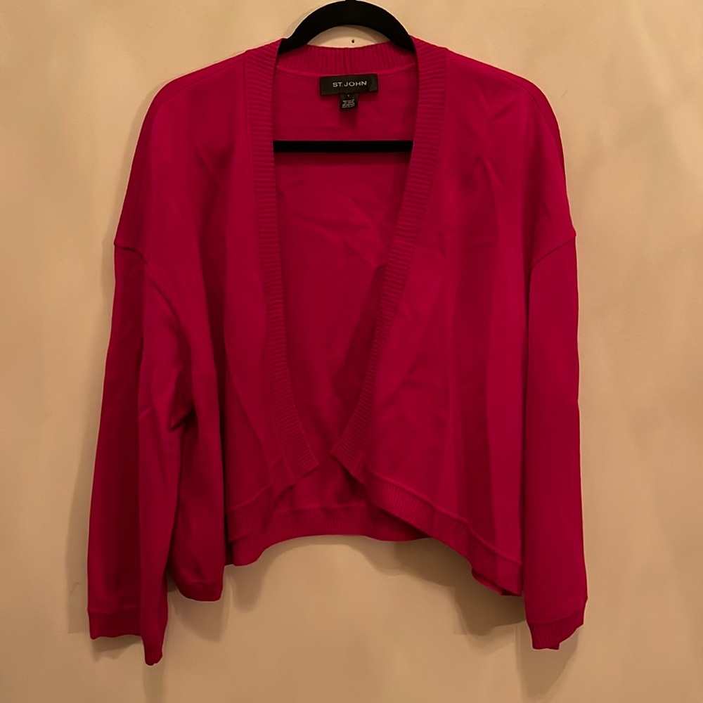St. John cardigan shrug L